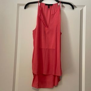 BCBG coral sleeveless top